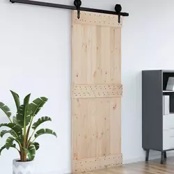 Vrata NARVIK Prirodna 80 x 210 cm Čvrsta borovina