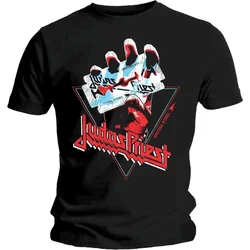 Judas Priest Majica British Steel Hand Triangle Unisex Black 2XL