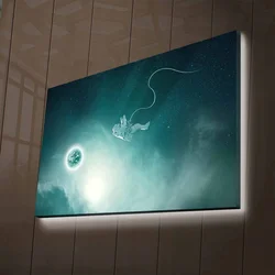 Zidna slika sa LED osvjetljenjem NASA-013, 45x70 cm