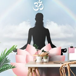 Samolepilna tapeta vaje iz meditacije - 343x231