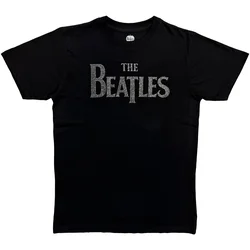 The Beatles Drop T Crystals (Embellished) Black L Majica