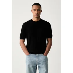 Armani Exchange pletena majica moška z viskozo