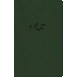NASB Large Print Personal Size Reference Bible, Olive Leathertouch
