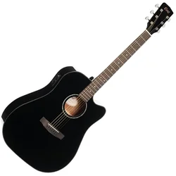 Cort EARTH 60CE Black Gloss Elektroakustična dreadnought