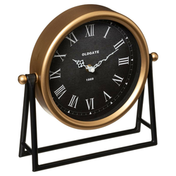Dekor. stoni sat Luca 26x26cm crni Amosphera Createur Dinterieur