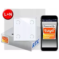 shumee Stikalo na dotik 4-krožno bi ZigBee TUYA RTX SH# L+N