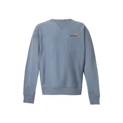 Carhartt WIP Majica American Script golobje modra