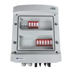 DCAC switchgear // IP65, SPD DC Dehn 1000V type 2, 3 x PV string, 3 x MPPT // SPD AC Dehn type 2, 63A 3-F