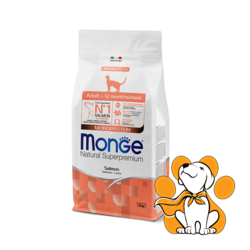 Monge Natural Superpremium Cat Adult Monoprotein Salmon 1.5kg, Hrana Sa Lososom