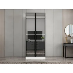 Hanah Home ormar sa reflektujućim staklom Nisa 20636, 90 cm, beli