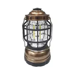 LED prenosiva kamperska lampa, prigušiva, 3xLED/3W/3xAA, IPX4, zlatna