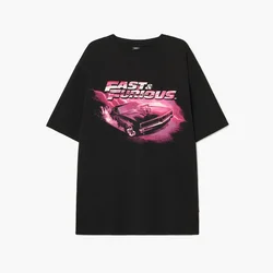 Cropp - Črna majica s potiskom Fast & Furious - črna
