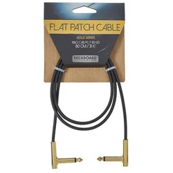 RockBoard Flat Patch Cable Gold 80 cm