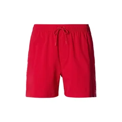 Calvin Klein Swimwear Kratke kopalne hlače rdeča/bela