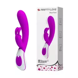 Vibrator Pretty love Harlan, 21cm, Ružičasti