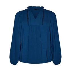 Zizzi Bluza CAWHITNEY temno modra