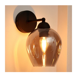 Zidna lampa LILI 1xE27/15W/230V crna/siva