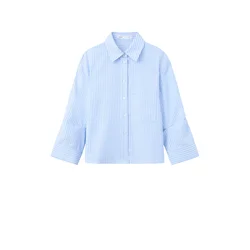 MANGO Bluza RUA opal / nebeško modra