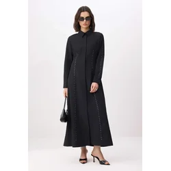 Trendyol Modest Ženska haljina Tctss26Eb00085, Crna