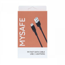 MySafe kabel - 1m - Lightning - Crna KP25591