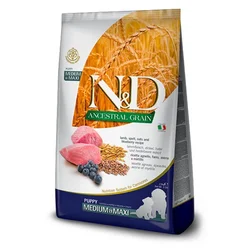 N&D Suva hrana za štence srednjih i velikih rasa Ancestal Grain, Jagnjetina i borovnica, 2.5kg