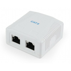 Gembird CAT6 FTP 2-port surface mount box | NCAC-2F6-01