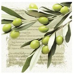 Serviete za decoupage Greek Olives - 1 kos (Serviete za)