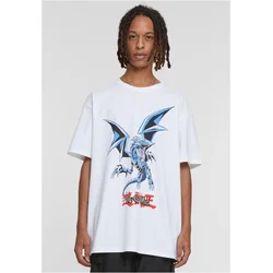 Yu-Ghi-Oh Blue Eyes White Dragon Heavy Oversize Tee white