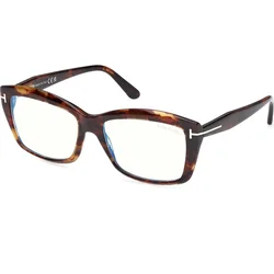 Tom Ford Ženski okvir za dioptrijske naočare Blue Block 0FT6065-B 5555, Smeđi