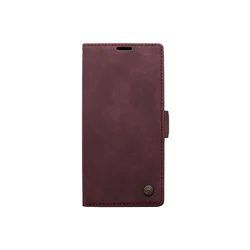 Maska za telefon LEATHER RETRO FLIP za Samsung Note 10/G970F, Bordo
