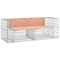 Vrtna klupa s gabionskim dizajnom 184x71x65,5 cm drvo duglazije