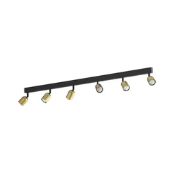 LED RGBW prigušiva spot svetiljka TOP 6xGU10/6,5W/230V 2700-6500K zlatna/crna