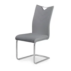 Halmar Jedilni stol K224 - siv/krom