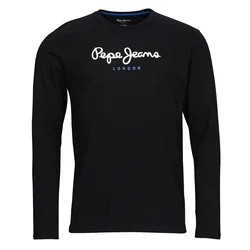 Pepe Jeans črna majica z dolgimi rokavi