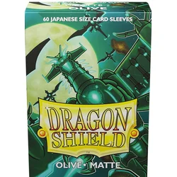 Dragon Shield 60 Japanese Size Sleeves - Olive Matte