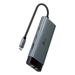 TP-Link USB-C čvorište UH6120C, 6-portno, HDMI 4K 60 Hz, USB-C PD 100 W, Sivo