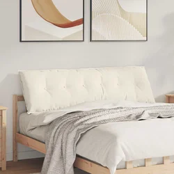 Jastuk za leđa Krema 160 x 50 cm Kordura tekstil