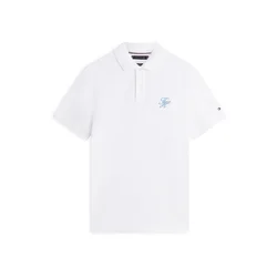 Tommy Hilfiger Polo majica MW0MW43046 Bela Regular Fit