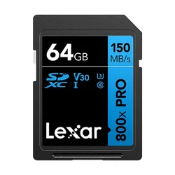 Lexar 64GB Pro 800x Pro SDXC C10 V30 U3
