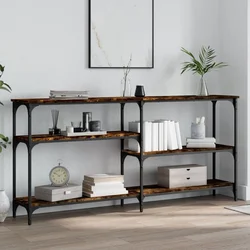 Konzolni stol boja hrasta 160x29x75 cm od konstruiranog drva