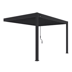 Rojaplast Bioklimatska pergola INTRO PLUS 4x3m, aluminij – za pritrditev na steno - Z MONTAŽO