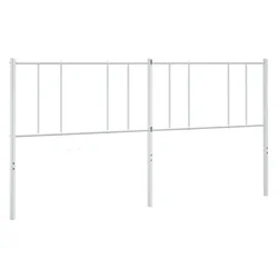 Vidaxl Kovinsko nadomestno vzglavje belo 193 cm