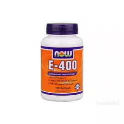 NOW Foods vitamin E 400 IU Selenium 100 kapsula