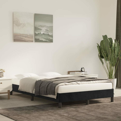 Greatstore Posteljni okvir črn 120x200 cm žamet