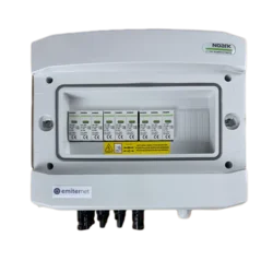 DCAC switchgear // IP65, SPD DC Noark 1000V type 2, 1 x PV string, 1 x MPPT // f. AC Noark type 2, 10A 1-F, RCD 100mA