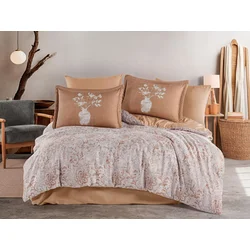 Lessentiel Maison Set satenske posteljine, Smeđi