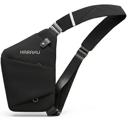 Moška Crossbody Torba HARAHU Vector - Črna KP40321