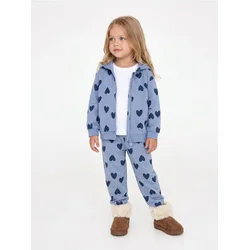 Sinsay - Pamučni duks sa motivom srca - grey blue