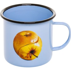 Emajliran vrč TOILETPAPER APPLE Seletti 10 cm modra