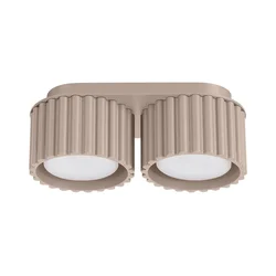 Sollux SL.1818 - Stropna spot svetiljka AURA 2xGX53/10W/230V taupe